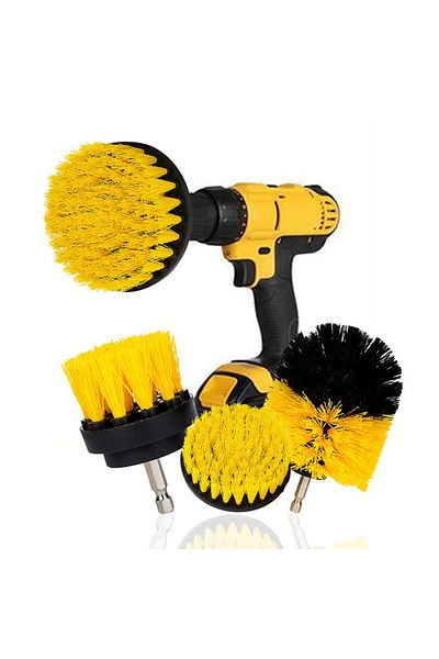 OEM Carpet & Household Brush Set, 3 pieces, yellow