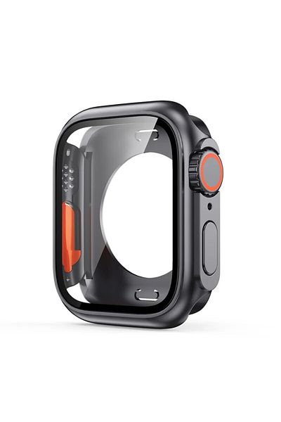 Choice Series 7 8 9 45mm Gray Change To Ultra Full Protector Case for Apple Watch 45 46 44mm Tempered Glass