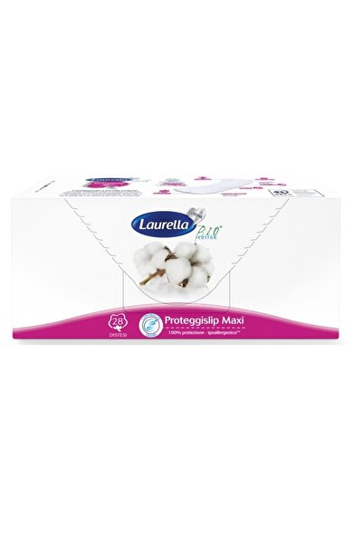 Laurella Protej slip subtire MAXI, Laurella, bumbac organic, hipoalergenic, anti-iritant, 2 picaturi, 28 buc