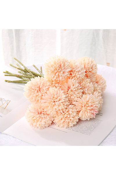 Choice 5Pcs Light Orange 3/5Pcs Hydrangea Artificial Flowers Bouquet For Home Bedroom Decor Wedding Decorat