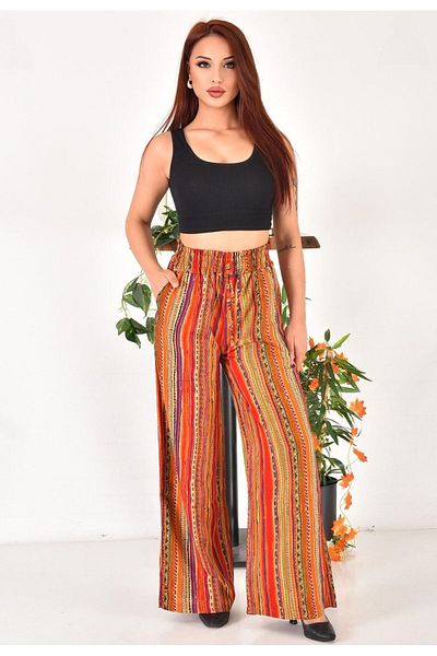 BEYAZTOPTAN 100% Stylish Women's Patterned Woven Single Bottom