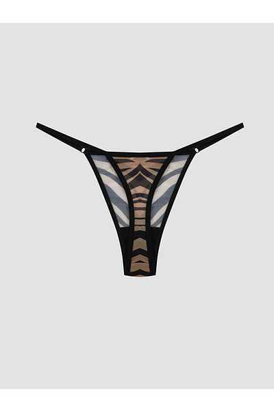 LC Waikiki New Season Leopard Pattern Fancy Thong Panties - S5Ph66Z8