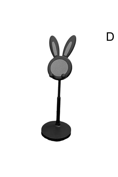 Choice black Cute Cartoon Bunny Phone Stand - Adjustable & Compatible With IPhone, Kindle, IPad, Switch, Ta