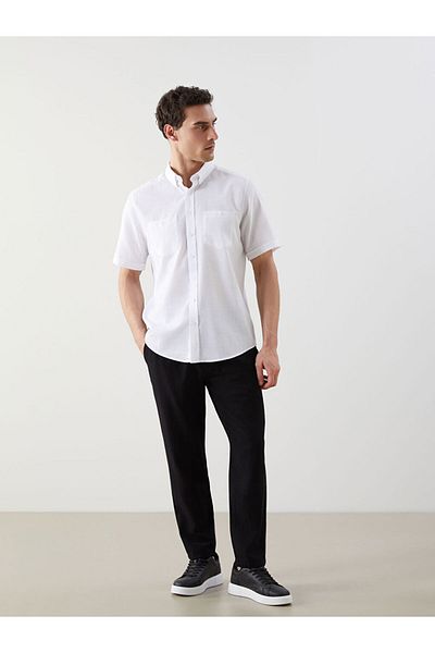 LC Waikiki Ανδρικό πουκάμισο με υφή New Season Regular Fit - S5JJ70Z8