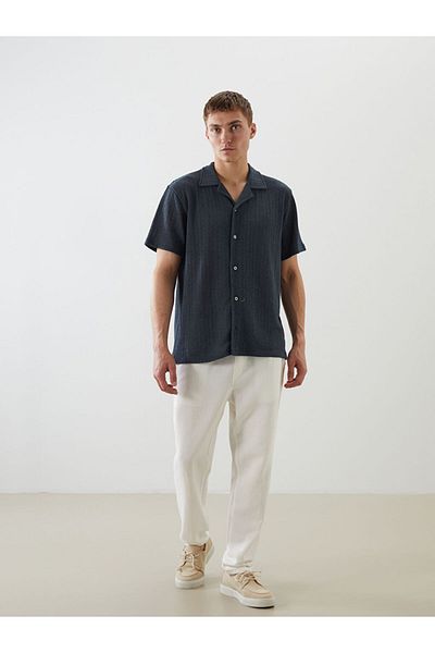 LC Waikiki Ανδρικό πουκάμισο με κοντό μανίκι New Season Regular Fit Resort - S5PI97Z8