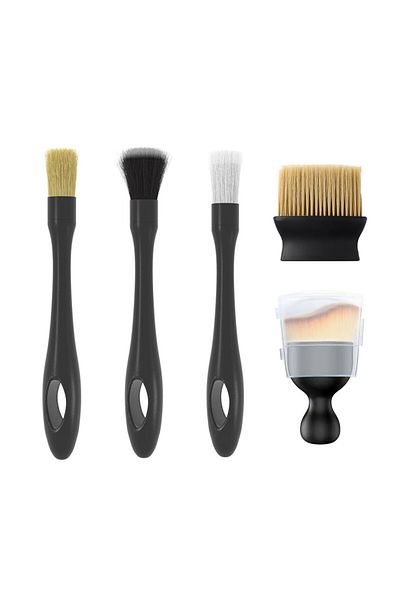 OEM Brush set, 5 pieces, Ergonomic design, Wear-resistant, For detailing and cleaning