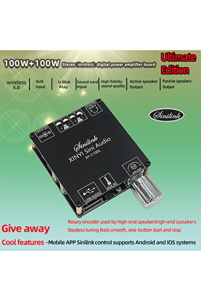 Choice XY-C100L One Set ZK-MT21 2.1Channel Bluetooth Amplifier Board 50Wx2+10...