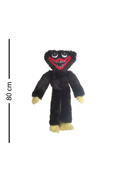 rexa 80 CM Black Huggy Wuggy Plush Toy from Poppy Playtime for Kids Age 3+