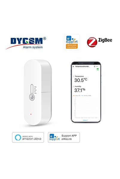 Choice1 4PCS Ewelink ZigBee Smart Temperature Humidity Sensor Battery Powered APP Control Thermometer Hygrom