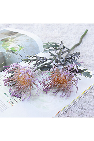 Choice1 plum Artificial Flowers Short Branch Crab Claw 2 Fork Pincushion Chri...