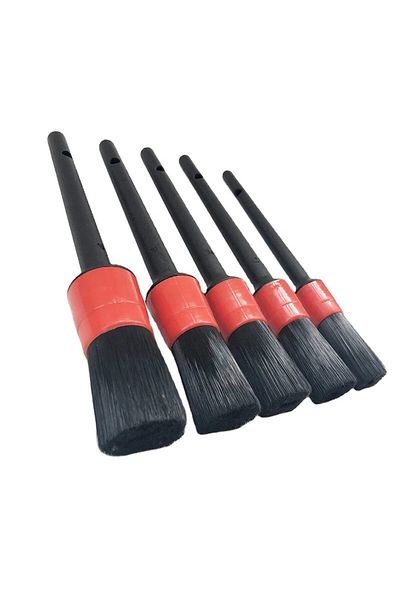 OEM Set of 5 professional brushes for cleaning car interior and exterior, body elements, dashboard,