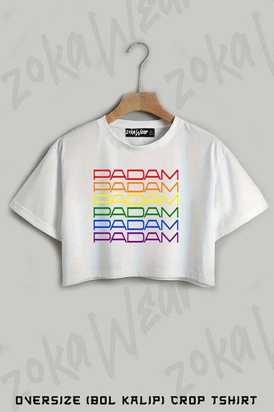 ZOKAWEAR Padam Pride Printed Oversize Crop T-Shirt