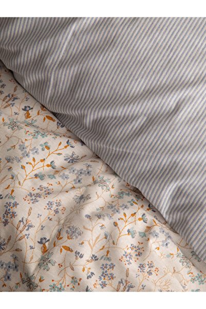 BED LİNE Senses miracle nevresim takımı çift kişilik indigo