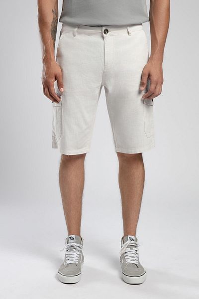 Lee Cooper Мъжки къси панталони Man 1, бежови, от 100% памук