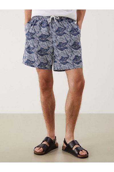 LC Waikiki Ανδρικό μαγιό με μοτίβο Navy Blue Short
