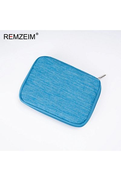Choice Light Blue Watchband Box for Apple Watch Strap Case Data Cable Travel Smart Watch Wriststrap Storage
