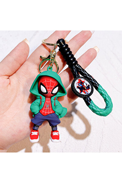 Choice 5 سلسلة مفاتيح من Disney Marvel Spider-Man على شكل رسوم متحركة من سلسلة Avengers Series، سلسلة مفاتيح على شكل قلادة، زينة جوهرة.