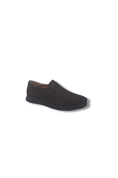 Zerhan Serra 825 Ανδρικά Σκούρα Καφέ Nubuck Δερμάτινα Loafer Παπούτσια