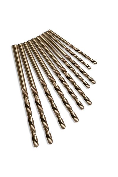 Choice 10pcs/set HSS M35 Cobalt Drill Bits 1-3mm for Metal/Stainless Steel - High-Speed Steel Cobalt Coa...