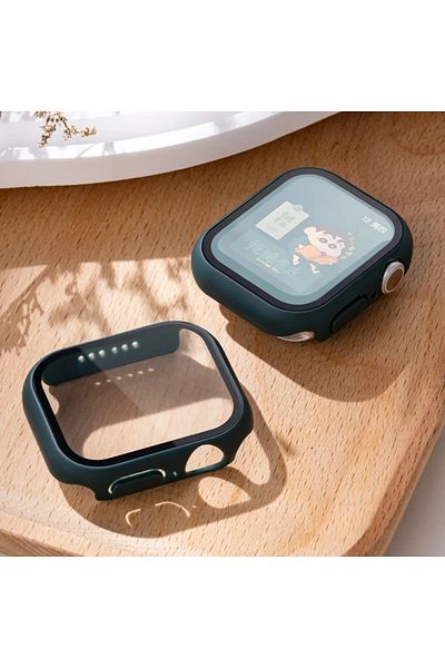 Choice Series 654 SE 40MM Dark green 06 Tempered Glass+Cover For Apple watch Case 45mm 41mm 44mm 40mm 42mm