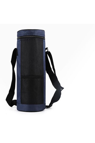 Choice A-Blue Summer Travel Portable Cooler Bag Oxford Cloth Insulation Sleeve Camping Insulated Water Bott