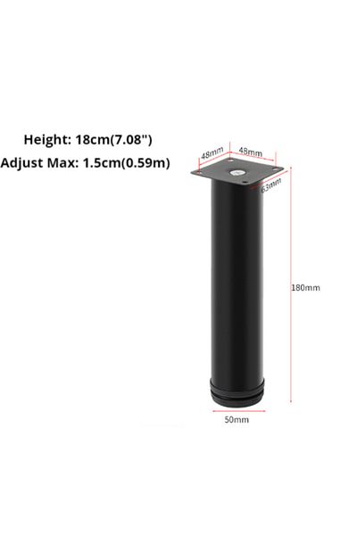 Choice 18cm 4pcs 5-30cm Stainless Steel Furniture Legs Metal Adjustable Legs，for Cabinet Table Legs Sofa Fe