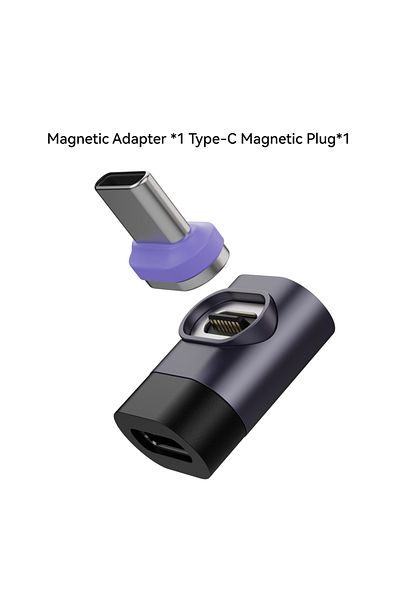 Choice TAdapter x1 Plug x1 240W Magnetic Right Angle USB C Male to USB C Female Adapter 90 Degree PD3.0 Fas
