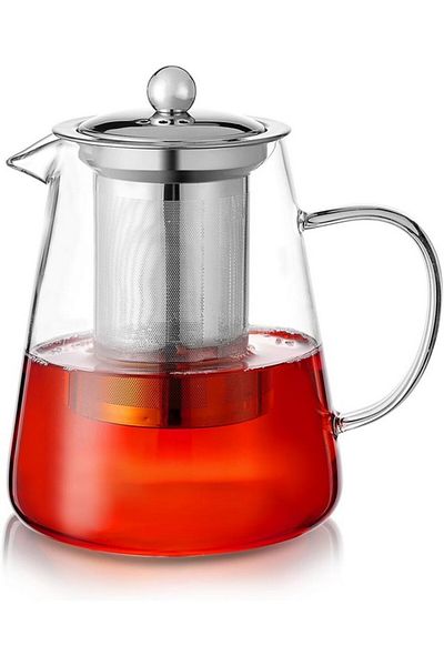 PluieSoleil Kettle with infuser and strainer, borosilicate glass, 950 ml, PluieSoleil