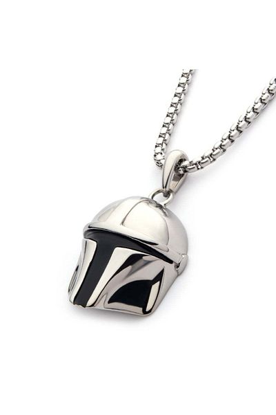 Star Wars OPP bagged toukuixianglian Star Wars Mandalorian Helmet Pendant Necklace Collection Edition Children