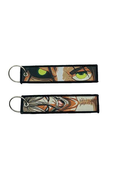 Miniso KA-02 2023 Anime embroidery Key Jet Tag Personalized Key chain Personalized Key Fobs Cartoon Keychai