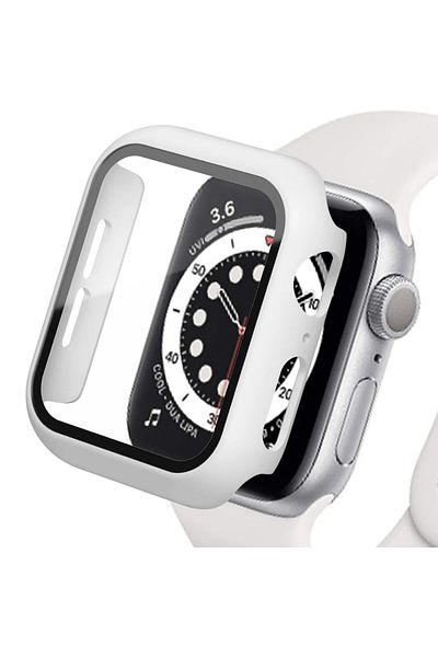 Choice Series 654 SE 40MM White 3 Tempered Glass+cover For Apple Watch 9 8 41mm 45mm 42mm 38mm PC bumper Sc