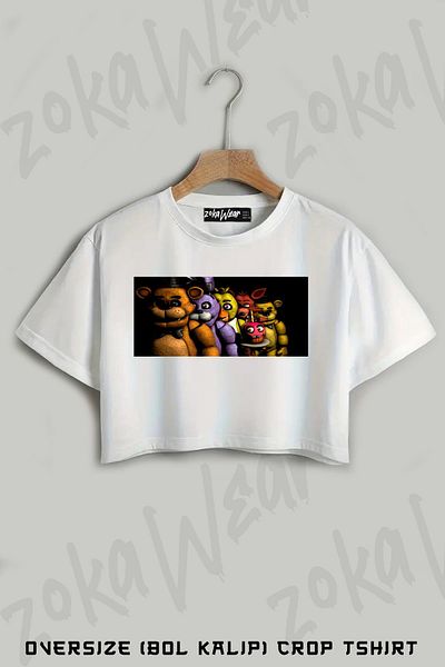 ZOKAWEAR Tricou oversize cu imprimeu Five Nights At Freddy