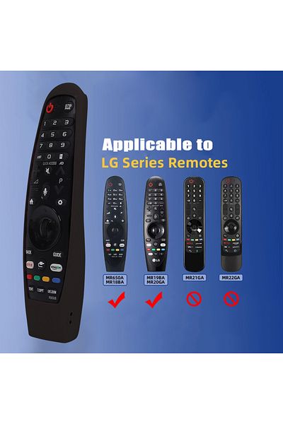 Choice حافظة جهاز التحكم عن بعد من السيليكون الناعم باللون الأخضر لتلفزيون LG الذكي Magic AN-MR650A600 20GA 19BA بديلة
