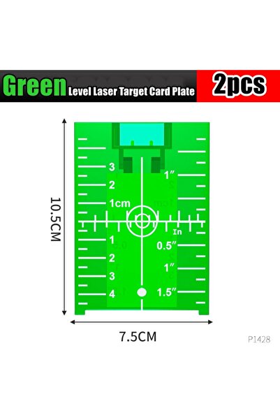 Choice 2pcs green Laser Level Target Board Red/Green Line Beam Distance Plate...