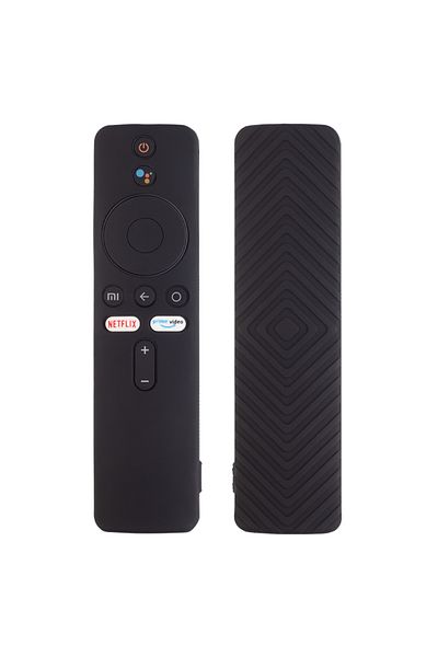 Choice 15.6x4x1.4 سم حافظة سوداء مضيئة لجهاز التحكم عن بعد Xiaomi Mi TV Box S غطاء سيليكون ناعم مقاوم للصدمات