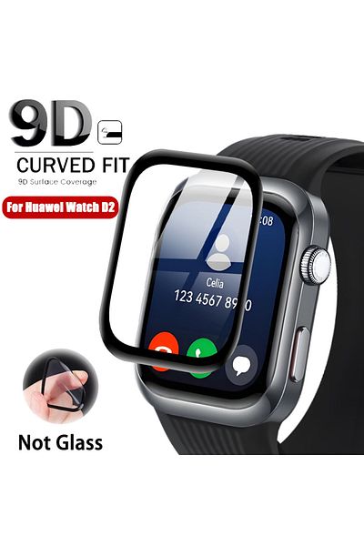 Choice 3 PCS For Huawei Watch D2 3D Curved Screen Protector for Huawei Watch D2 Black Soft Edge HD Clear An