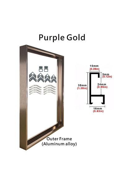 Choice 40x50cm Purple Gold 8 Colors 40x50 30x40cm Canvas Picture Metal Aluminum Outer Frames for Oil Painti