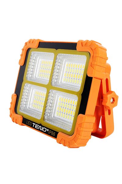 Teno Lampa Solara 144 LED-uri Teno®, 4 moduri de iluminare, IP66, exterior, portocaliu