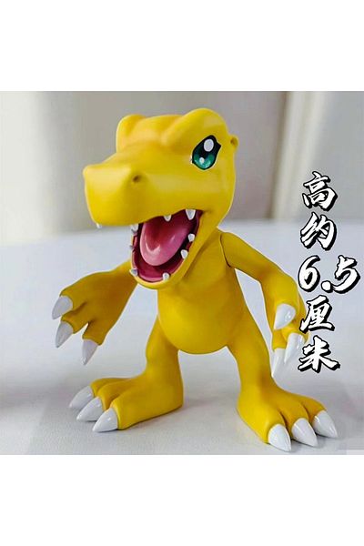 BANDAI with box 6.5cm 12cm Digimon Anime Figures Gk Greymon Agumon Figurine Cute Gabumon Pvc Action Figure