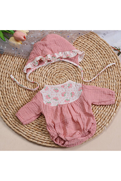 Choice ملابس دمى flowerPK فستان بذلة صدرية لطفل حديث الولادة مقاس 40 سم إكسسو...