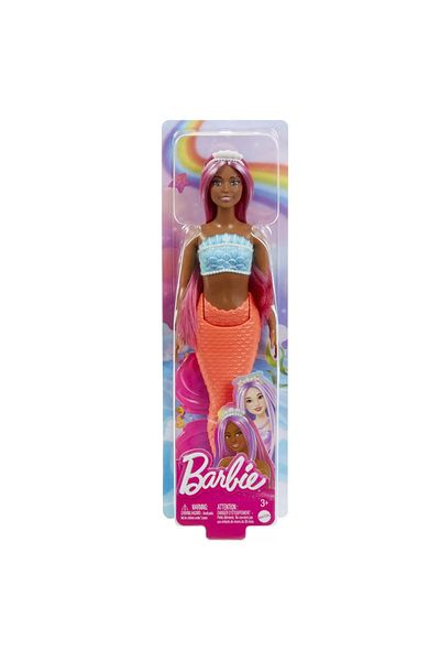 Barbie DREAMTROPIA MERMAID DOLL WITH MAGENTA HAIR AND ORANGE TAIL