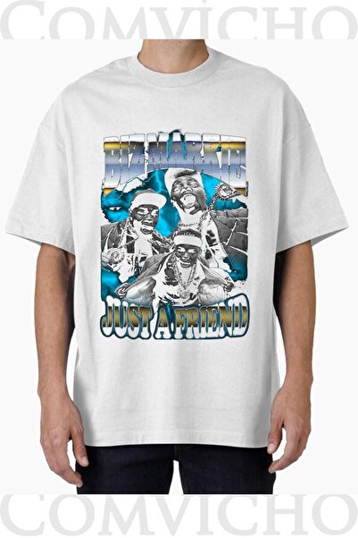 COMVİCHO Unisex Bız Markie V1 Design Printed Oversize T-Shirt
