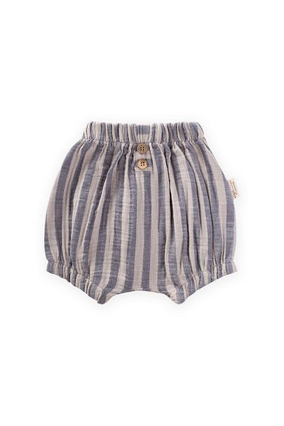 Cigit Striped Patch Shorts 0-3 Years Navy Blue