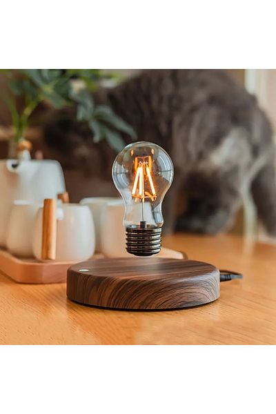 Choice EU bulb light Levitating Moon Magnetic Floating Night Light, 3 Colors Temperature, Creative Table 3D