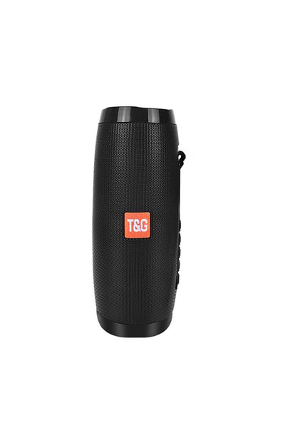 Choice TG-157-Black LED TG157 Portable Bluetooth Speaker Wireless Subwoofer Dual Bass Column Boombox BT AUX