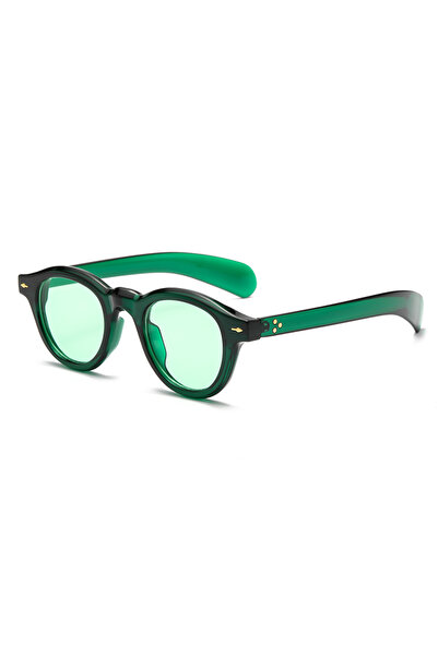Choice6 green Fashion Oval Leopard Print Sun Glasses Vintage Rice Nail Glasse...