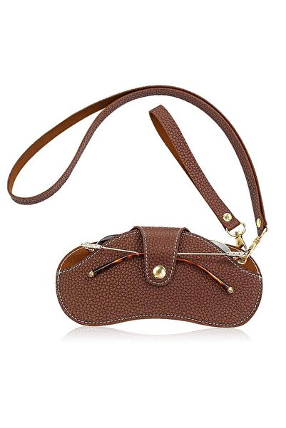 Choice coffee PU Leather Handmade Glasses Bag Sunglasses Case Portable Myopia...