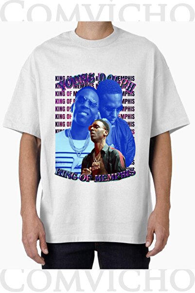 COMVİCHO تي شيرت مطبوع بتصميم V4 للجنسين للشباب