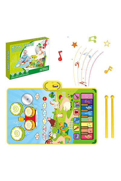 choice2 حصيرة بيانو موسيقية للأطفال مع صندوق 80 × 50 سم، ألعاب تعليمية للأطفا...