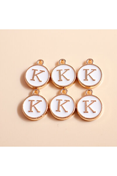 Choice WHITE K 10pcs Cute Mini White Alphabet 26 Letters Charms Pendants for ...